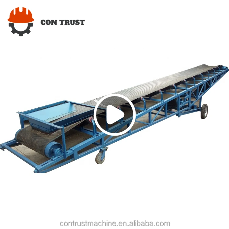 machinery Industrial systems stainless steel PVC rubber flat belt conveyor