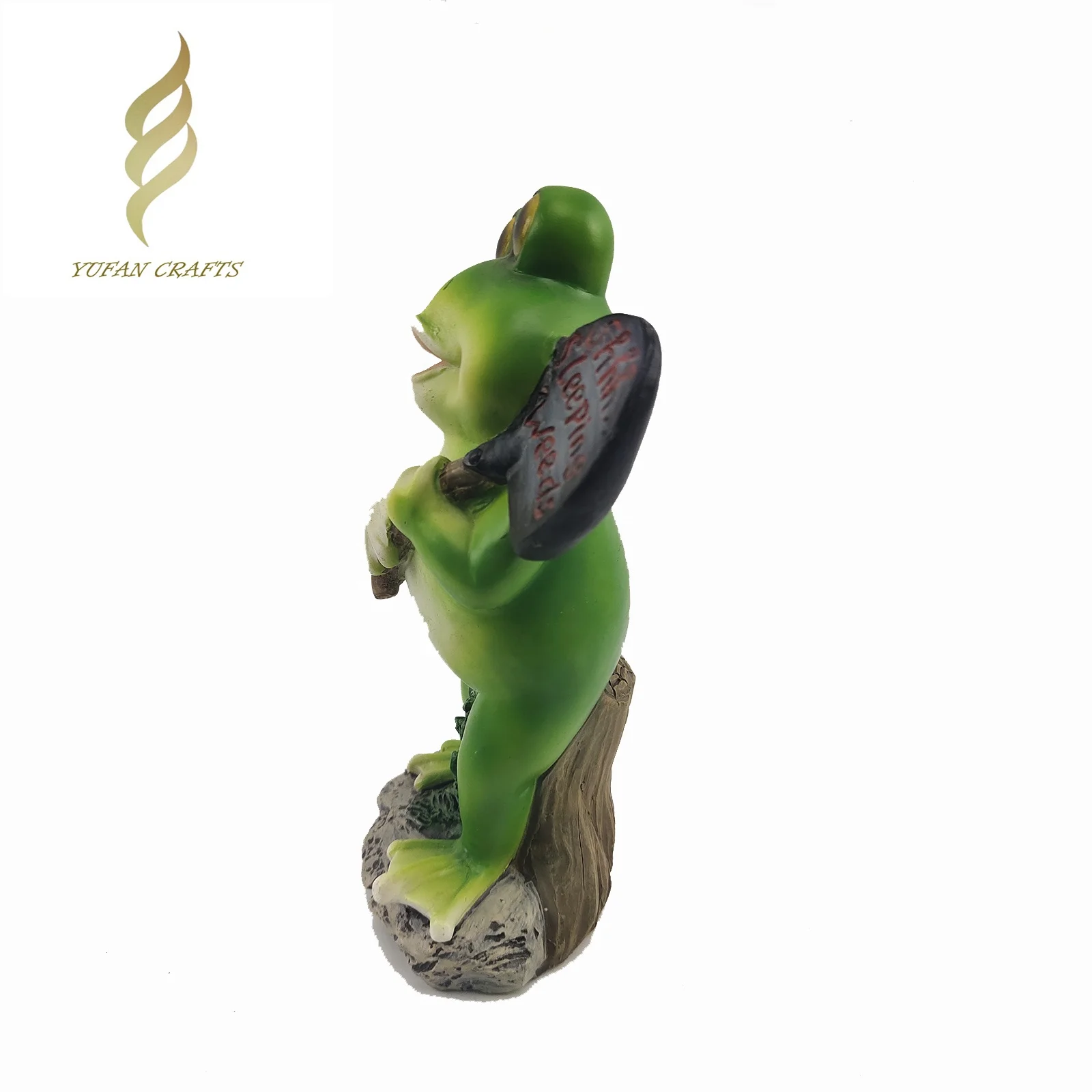 
Designed and made in China resin frog garden decoration Resin Crafts for Gifts 