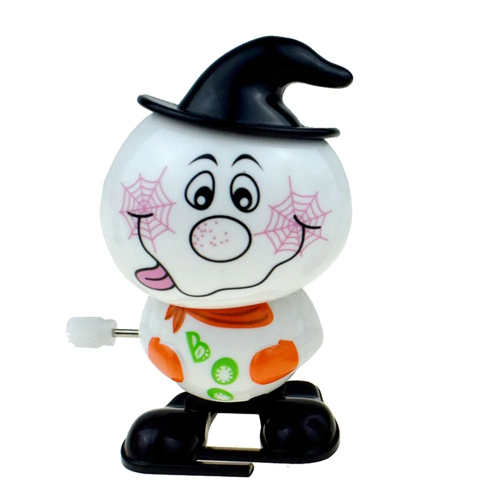 SongYi Clockwork Winding Jjumping Teeth Novelty Winding Top Hat Bounce Teeth Halloween Student Rewards Toy