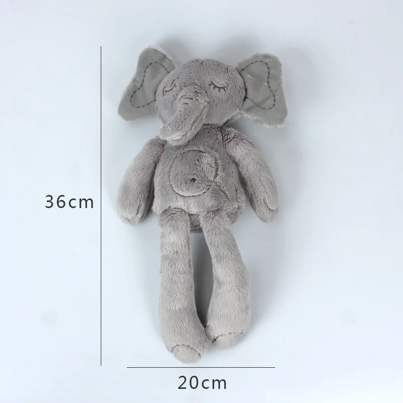 B021N Baby cuddle toy grey long legged elephant doll