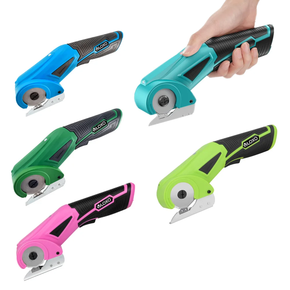 VLOXO Tailor Leather Cutting Scissor Carpet Rug Round Electric Fabric Cloth Scissors for fabric cutting