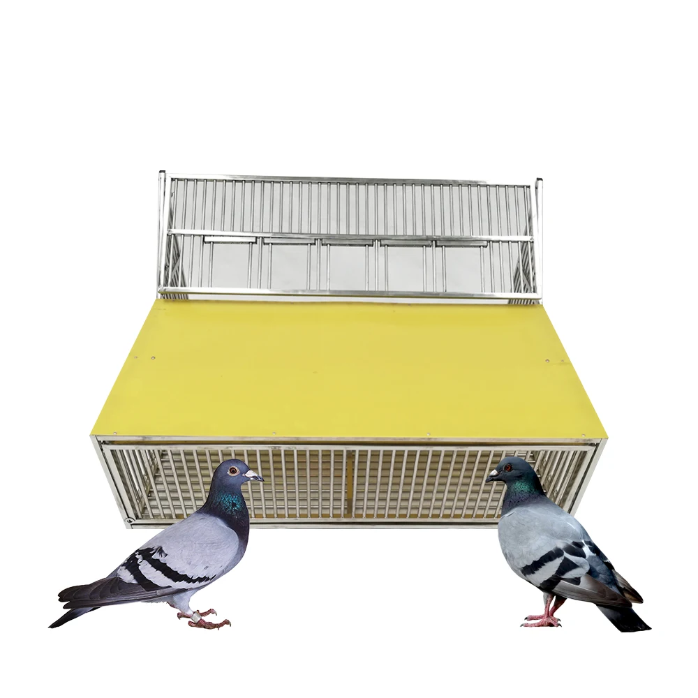 New design bird cage cheap fancy stainless steel foldable metal jump pigeon cage for outdoor