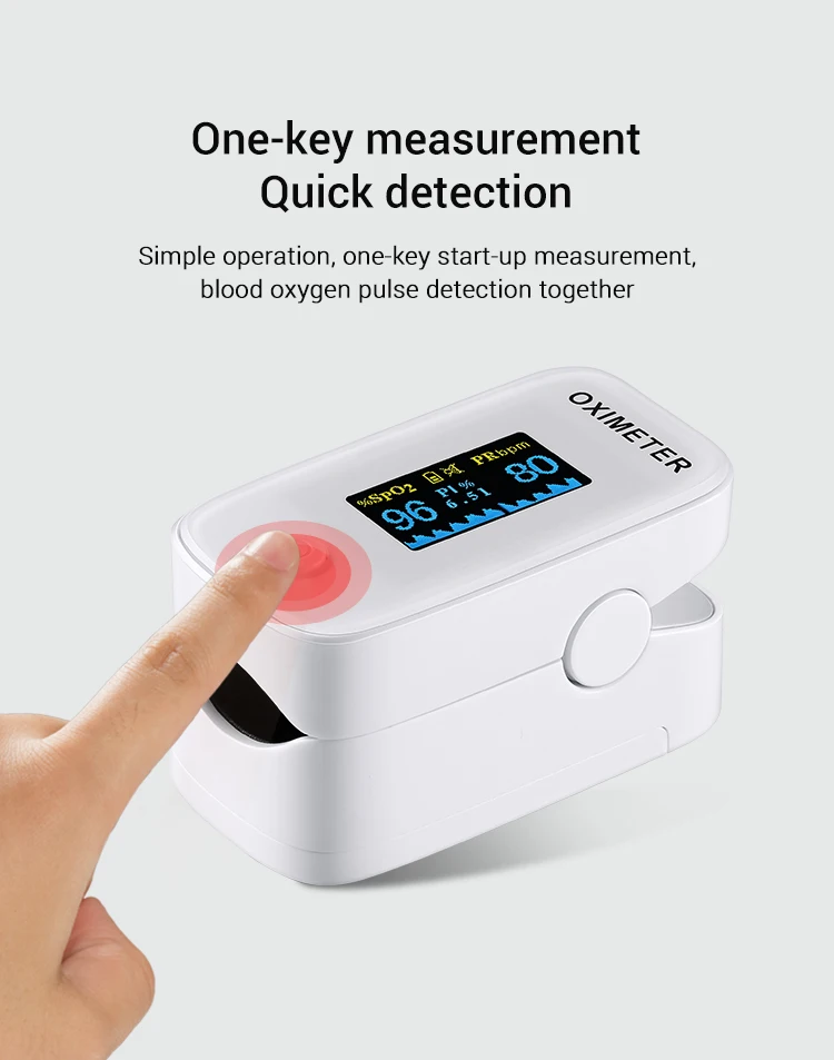 Use Blood Oxygen Fingertip Oximeter Pulse Oximeter OLED Screen Home Stock for Kids