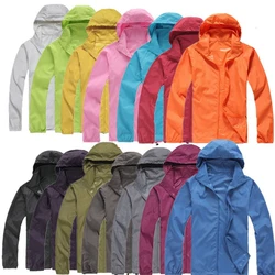 Latest Style Men Women Quick Dry Hiking Jackets Waterproof Sun-Protective Outdoor Sports Coats Skin Windproof Breathable