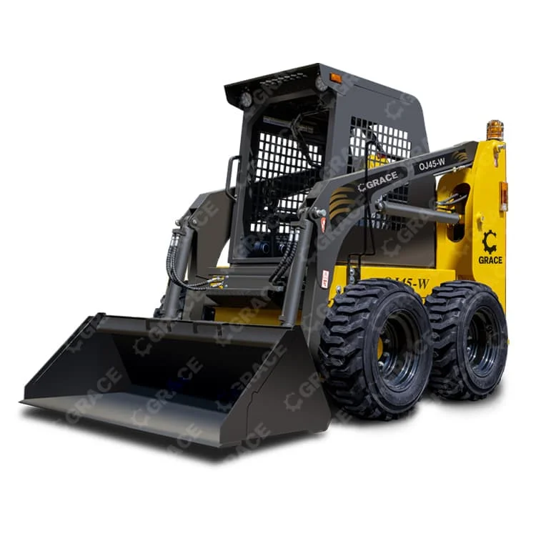 Cheapest EPA EURO5 skid steer bucket 72 Mini Loader stand on seat type skid steer loader