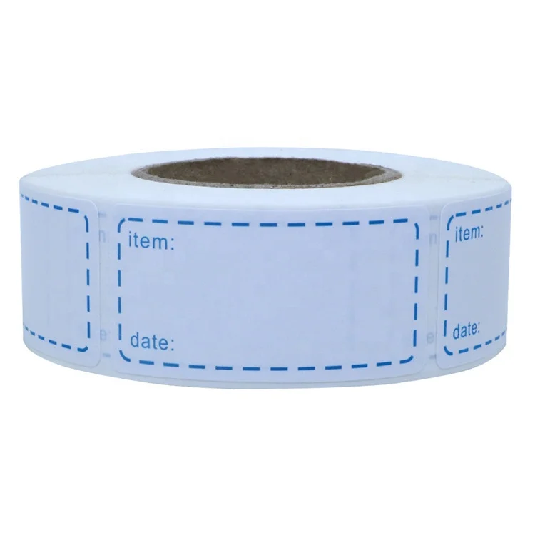 Hybsk 500pcs Removable Storage Stickers Freezer Labels 1 x 2 Inch Waterproof Oil-Resistant Refrigerator Kitchen Labels