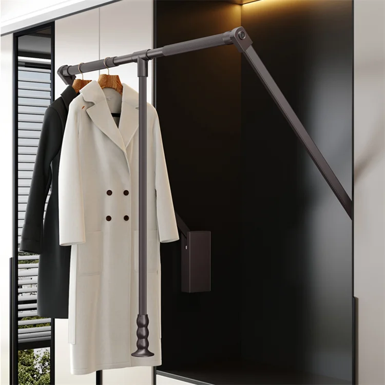 Wardrobe Furniture Hardwawre Pull Down Lifter 450-1150MM Soft Close Clothes Hanger