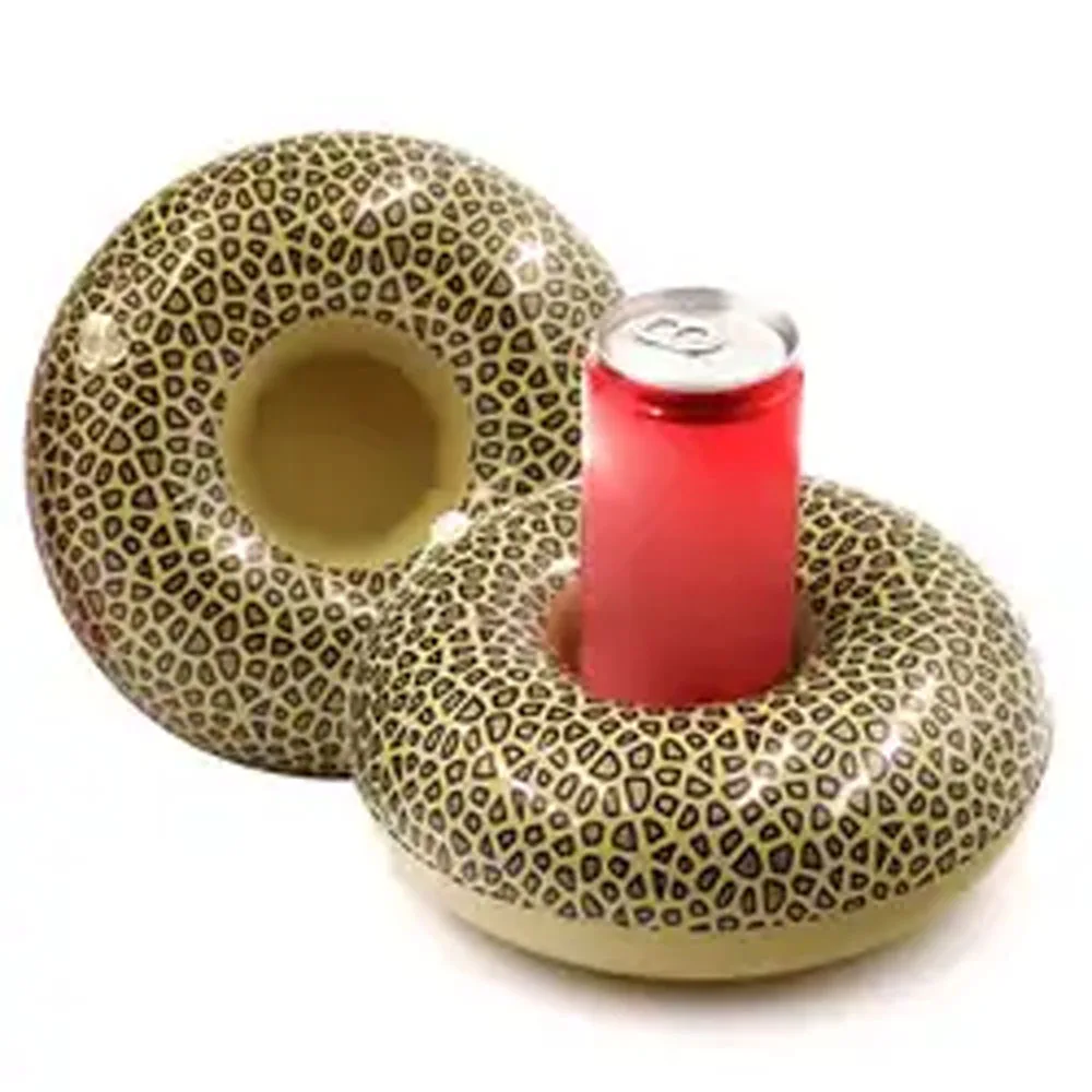 Hot Sale Quality PVC Inflatable Leopard Grain Floating Cup Holder Sports & Entertainment Product