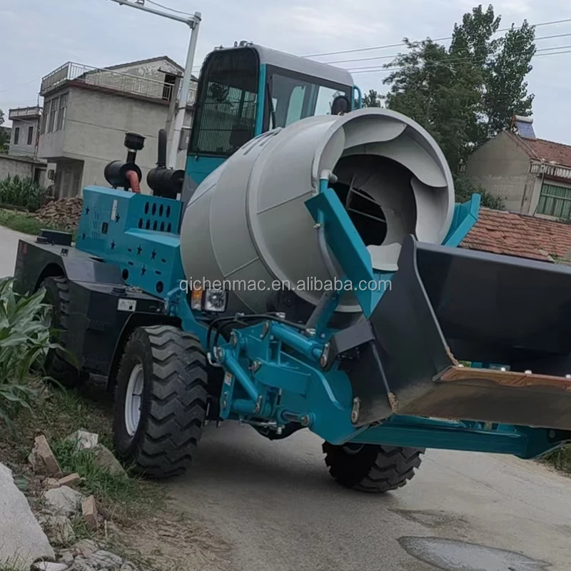 China Manufacturer self loading concrete mixer truck cement bucket with 4 cubic meters valid capacity