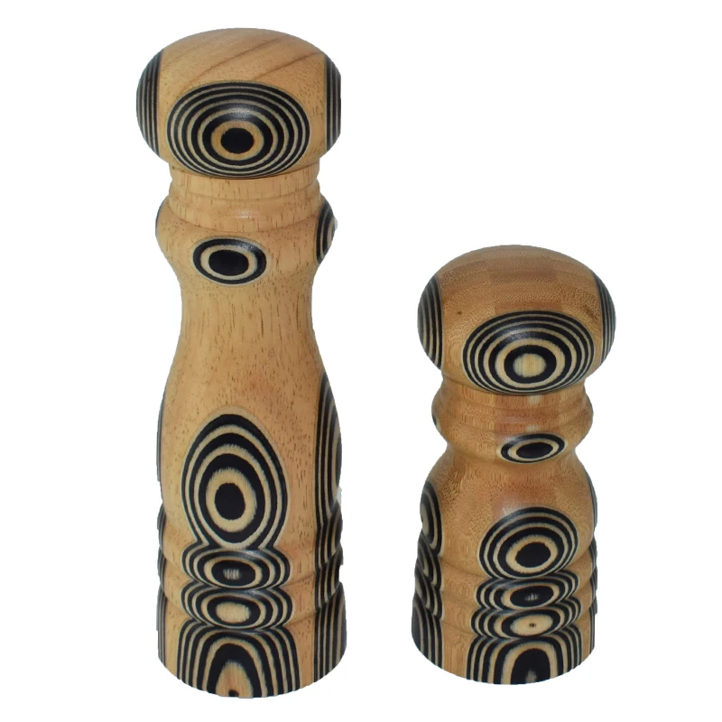 Customized Acacia Wood Pepper and Salt Mill Manual Grinder Wooden Spice Salt Shaker