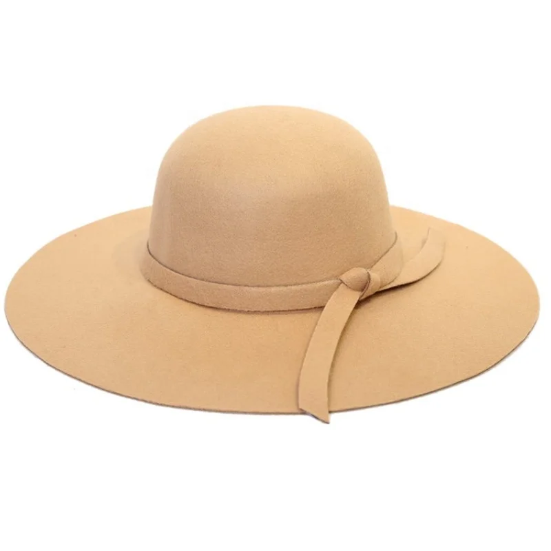 Hight Quality wool felt fedora floppy hats wholesale wide brim hat good price