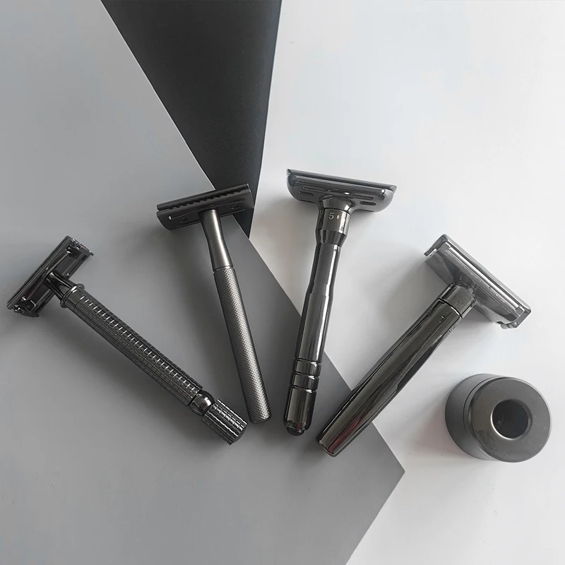 Metal Holder Razor Base and Support Bathroom Shower Shaver Base Metal Razor Holder