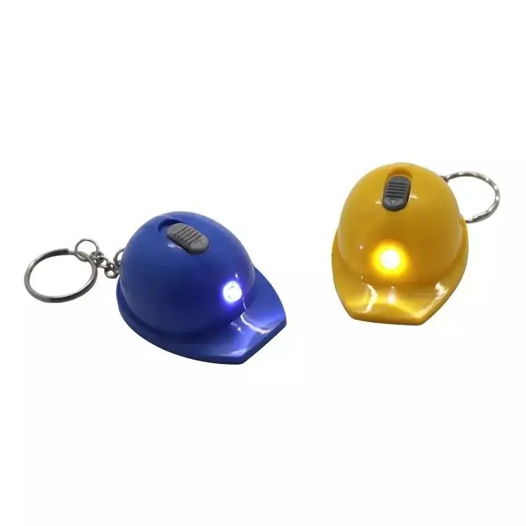 promotional items for beverage motorcycle safety helmet shaped bottle opener with custom logo LED keychain