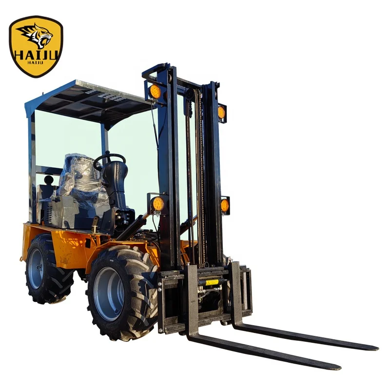 Полезная нагрузка мини-сочлененный 4WD погрузчик для пересеченной местности BF1000 ульи переноски вилочного погрузчика