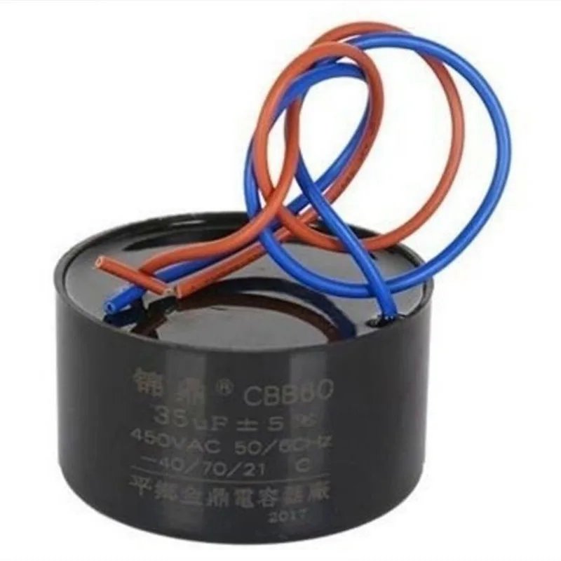 Пусковой конденсатор CBB60 глубокий скважинный насос Штекерный 20/30/40uf450v водяной Рабочий
