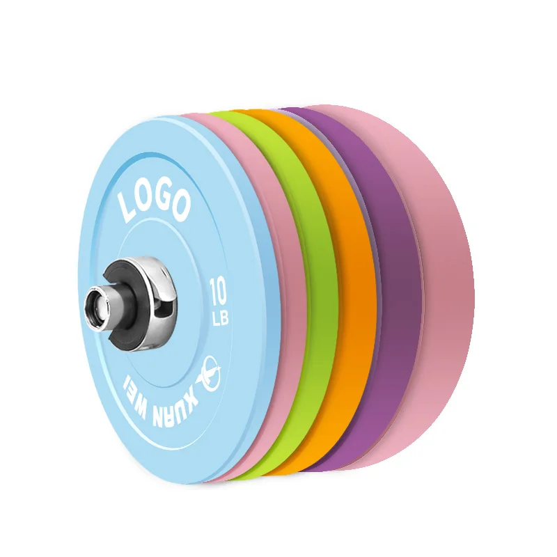 Wholesale Custom Cast Iron Training Calibrated Gym Bumpers Plates Rubber Plates Weight