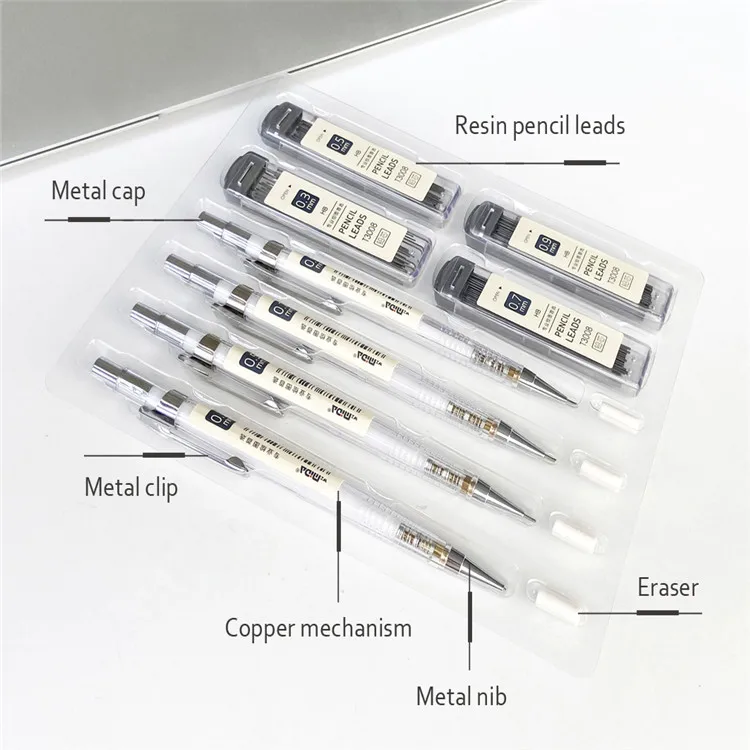 Механический карандаш с металлической ручкой 0,5 мм/0,7 мм оптом