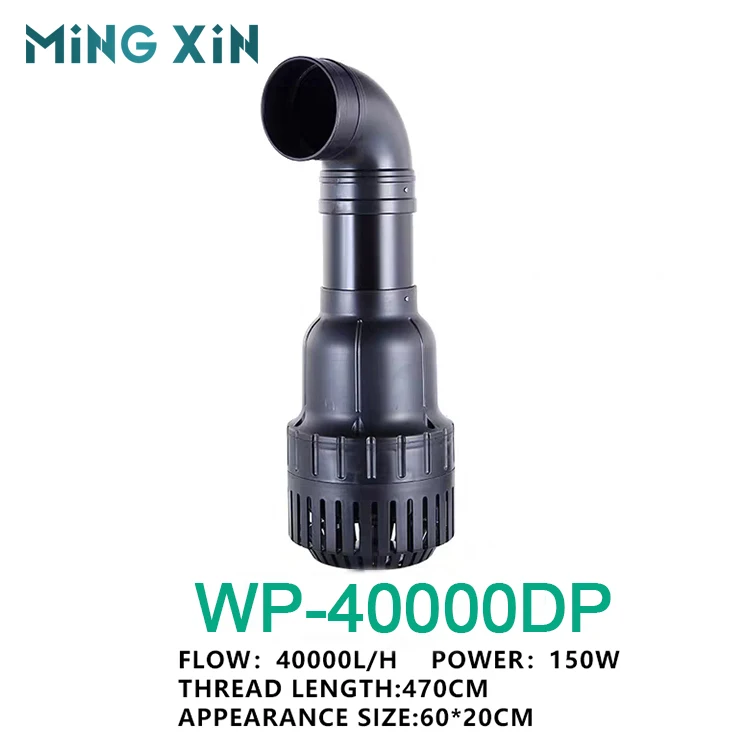 Small large flow silent submersible circulating pump for fish pond 40w50w100w150w200w300w
