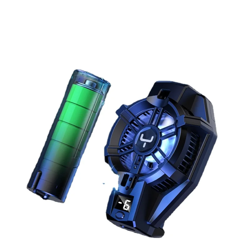 X29 comes with a large capacity 2100mAh battery Peltier semiconductor mobile phone cooling radiator fan cooler