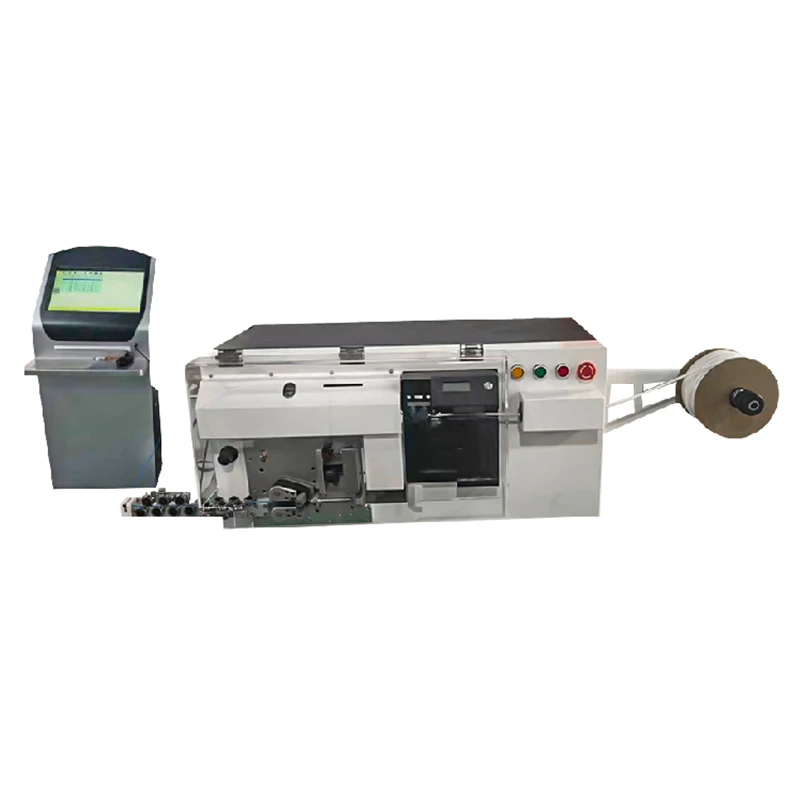 Fully automatic Inserting Number Code Tube machine wire cable cutting stripping crimping marking machine