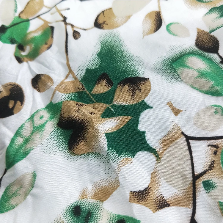 Fabric 2022 New Design 100%rayon Poplin rotary print Fabric For Garments