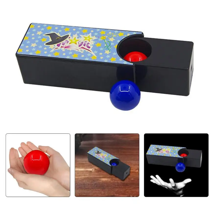 Box Turning The Red Ball Into The Blue Ball Magic Tricks Close Up Magia New Changeable Magie Mystery Box Gimmick Props Magica