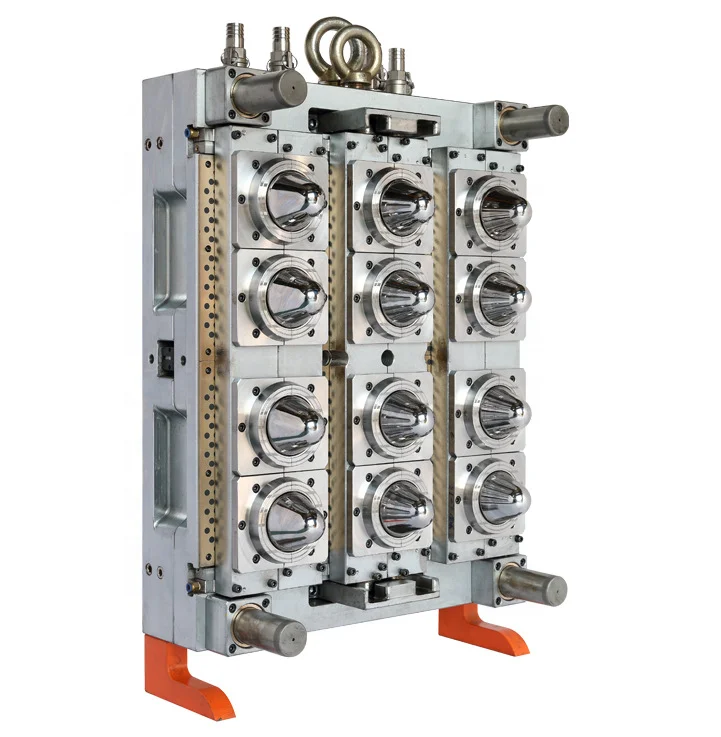 Candy Food PET Container Wide Mouth 110mm Jar Pet Preform Mould With 8 Cavity Pin Valve Gate No Tail Hot Runner