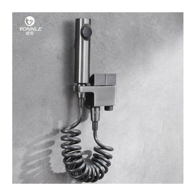Modern Multifunctional Bathroom Shower Nozzle Toilet Link Toilet Flushing Pressurized All Copper Manual Spray Gun