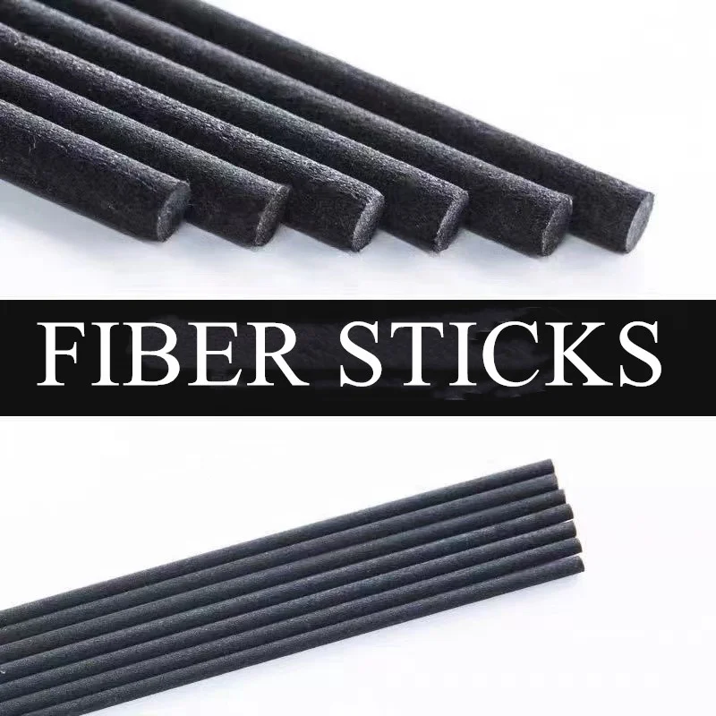 Wholesale Household Eco Friendly Fragrance Custom Reed Diffuser Bagged Black Fiber Sticks Home Fragrance Decoration