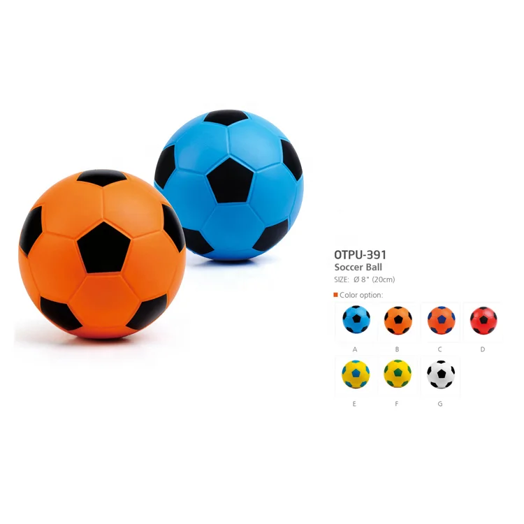 Factory custom color logo  3/4/5 PU foam soccer football for children and adult to outdoor sports  playing training soft ball