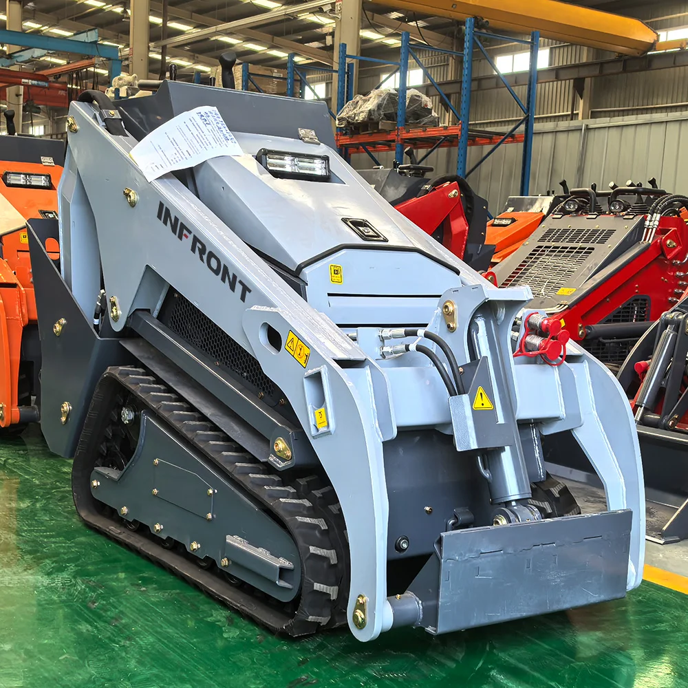 Crawler kitt mini skid steer v1000 skid steer factory directly sale best quality skid steer slasher