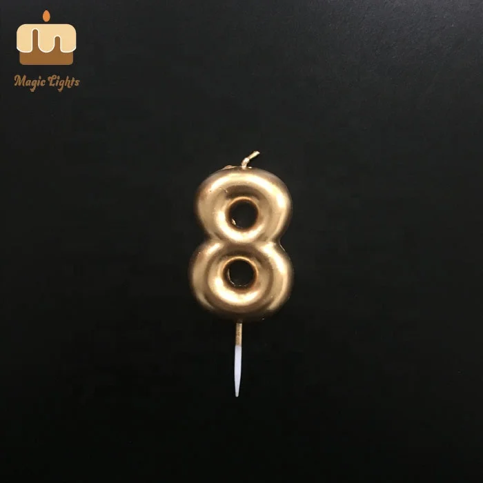 Exquisite Craftsmanship 100% Paraffin Wax Cake Number Candles For Philippines