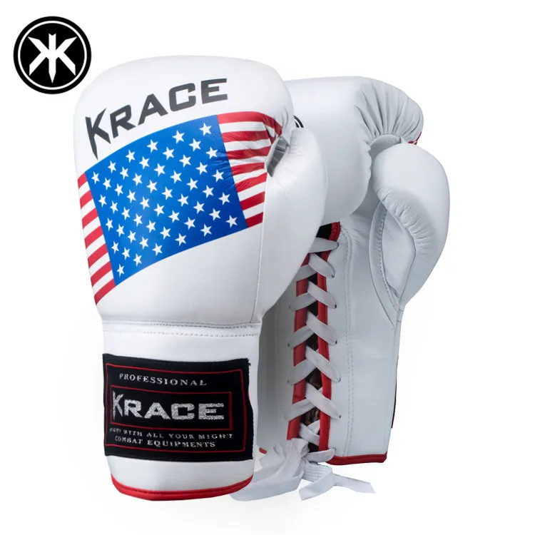 KRACE 2020 ODM custom logo ufc Manufacturer Wholesale Professional High Quality PU Leather Men Training kicking Boxing Gloves