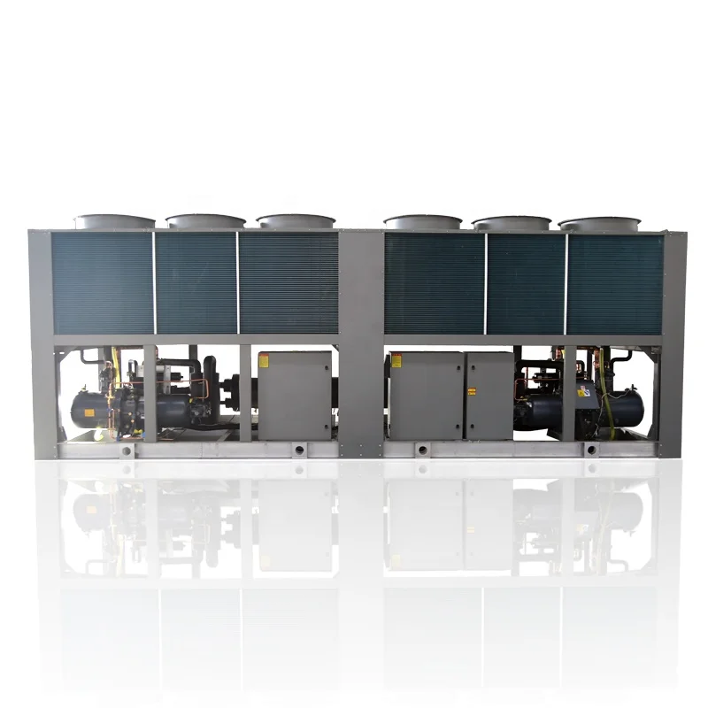 
Easy Install Low Electric Consumption 300kw 80 Ton 150 Tons Screw Air Cooled Water Chiller 