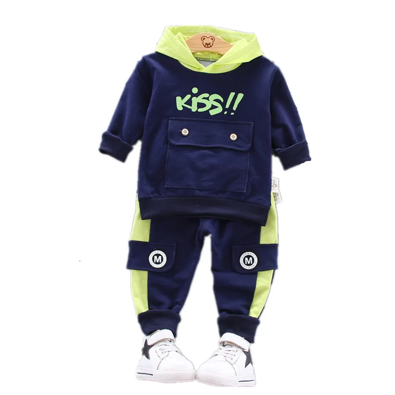 Hoodie letter 2 pieces set newborn baby boy clothes 3-6 months