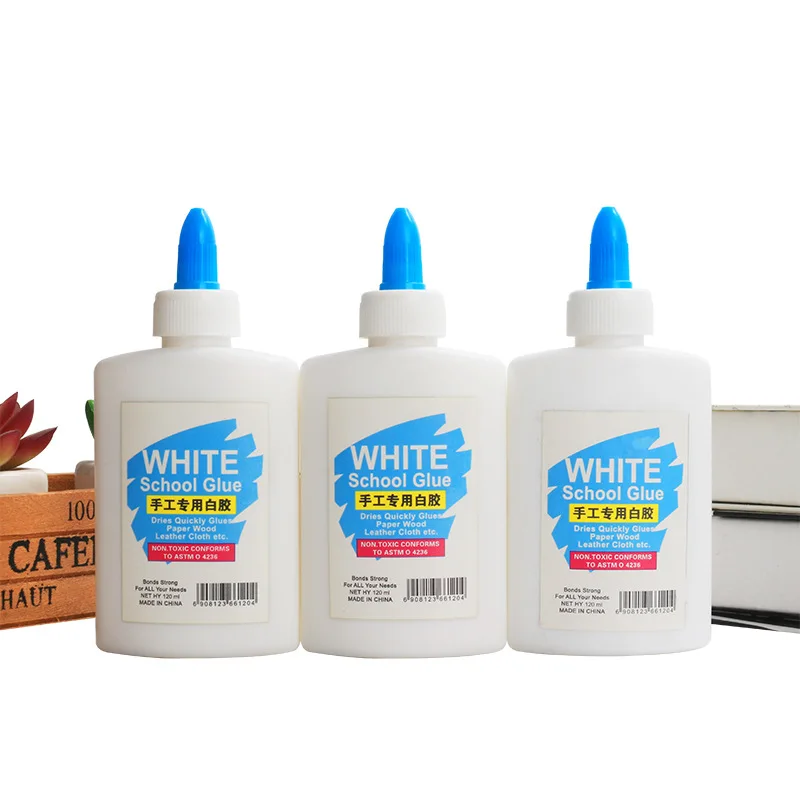 Promotional 120ml School Office Liquid safe eco-friendly paper wood craft white all purpose glue