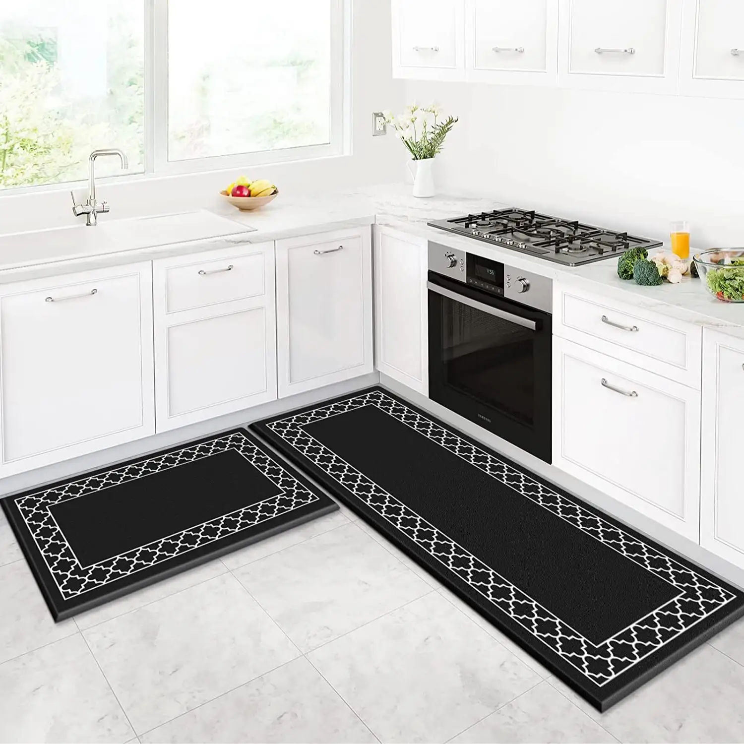 anti fatigue kitchen mat non-slip waterproof kitchen floor mat pvc kitchen mats for floor