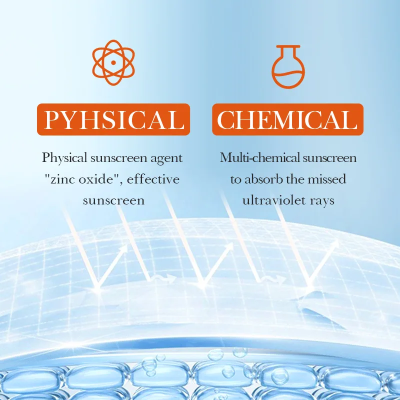 SADOER  Vitamin C SPF60 Beach Essentials Protection Uv Refreshing Waterproof 40g Sunscreen Cream