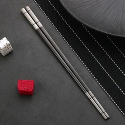 Custom Metal Titanium Chopsticks Stainless Steel Chopstick For Wedding Gift Souvenirs
