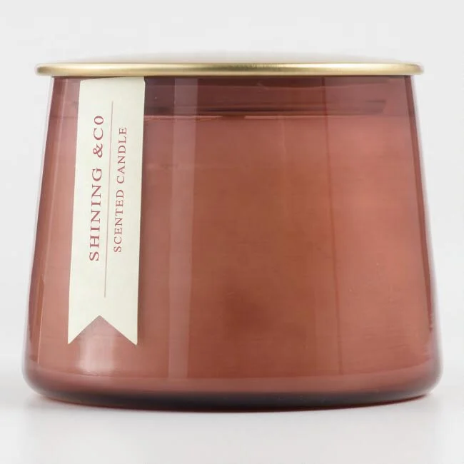 Candle Warmer Decorative Customised Scented Candles Set with Diffuser Luxury Candle Jar with Lid Gold