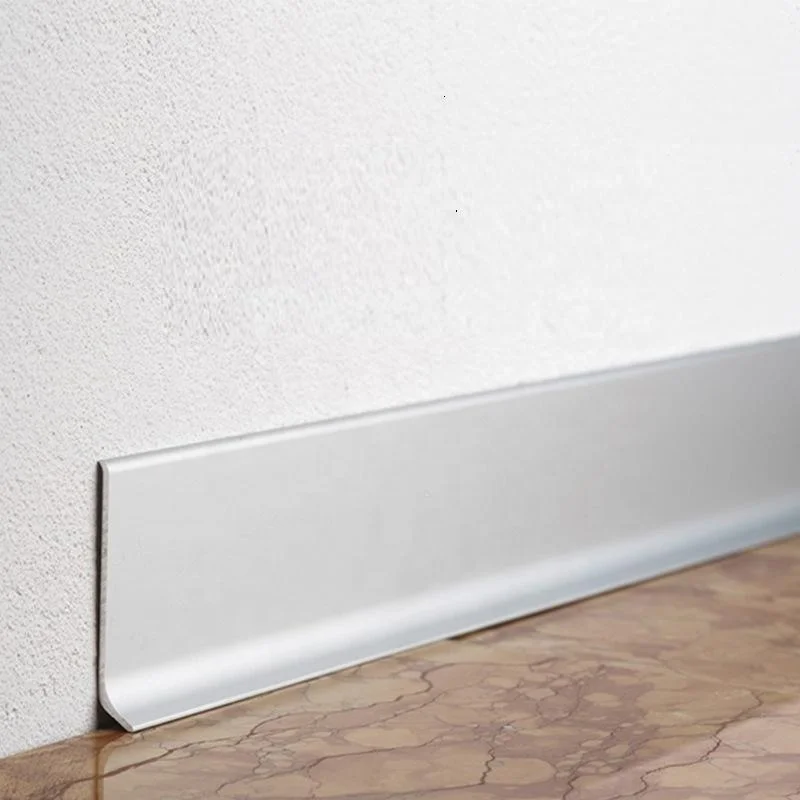 Custom gray Plastic Flooring Accessories PVC Tiles Baseboard Indoor Soft Skirting Boaed