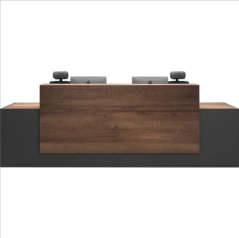 Company Front Reception Desk Simple Modern Consultation Welcome Cashier Desk Office Counter Reception Information Service Desk