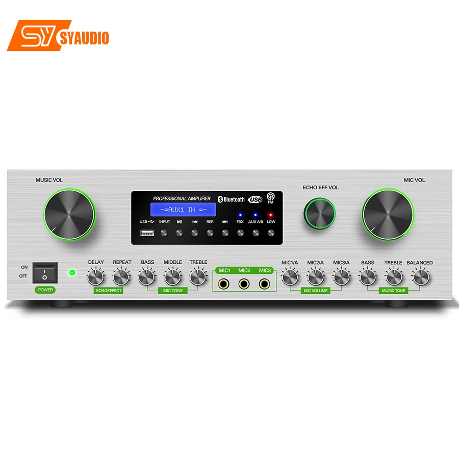 AK-5000 Professional Stereo music mixer home audio Karaoke sound System  Power Amplifier