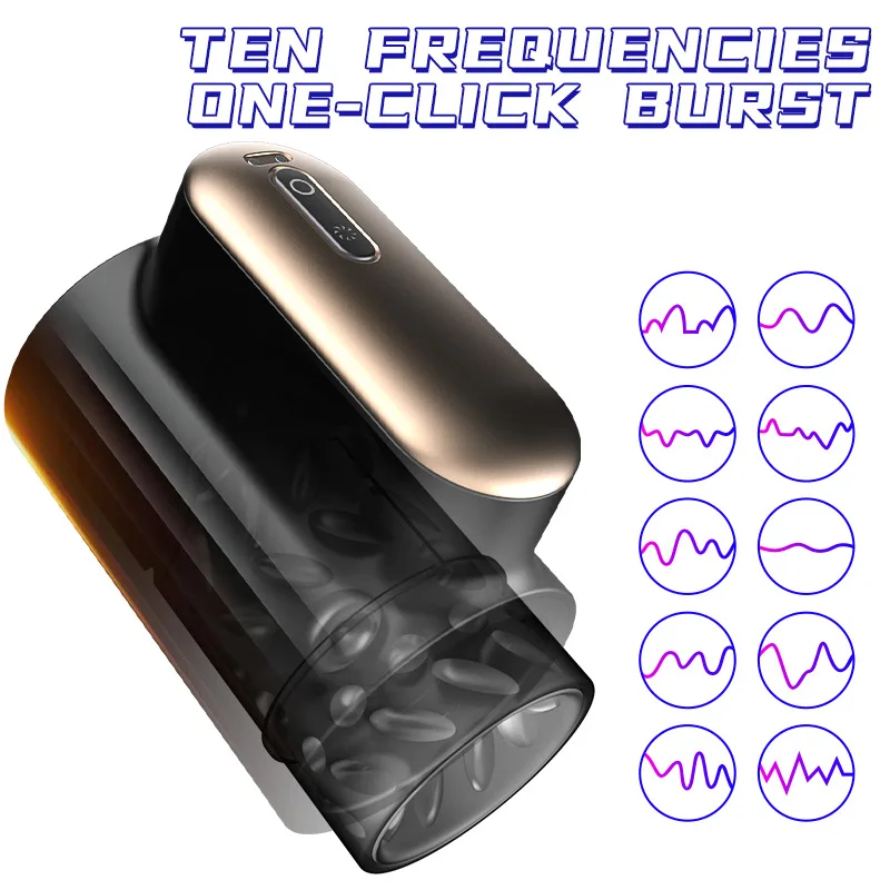Male Masturbatores Vibrator Intelligent Control 7 Rotating And Sucking Fully Waterproof Simulate Fleshy Channels Masturbator