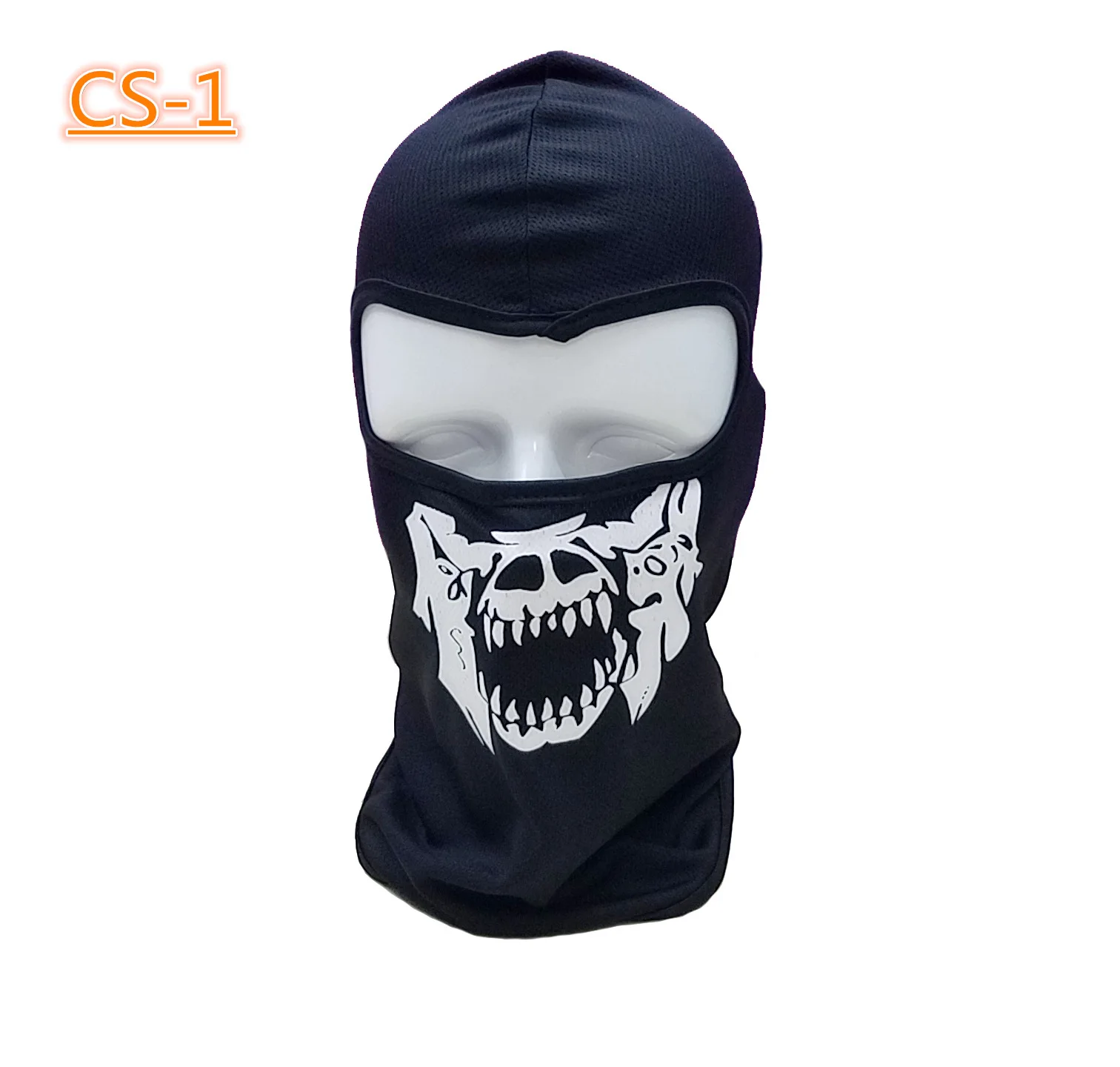 Custom Quick Dry Breathable Halloween Mask  Ghost Bandana Motorcycle Full Face Masks CS Tactical Skull Balaclava Ski Mask