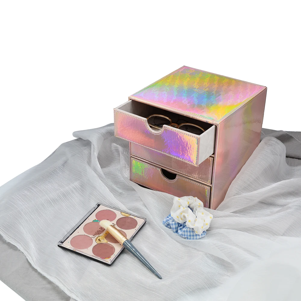 popular leather Office Table Top Storage Office drawers Desk Desktop Organiser Organizer for Home Office