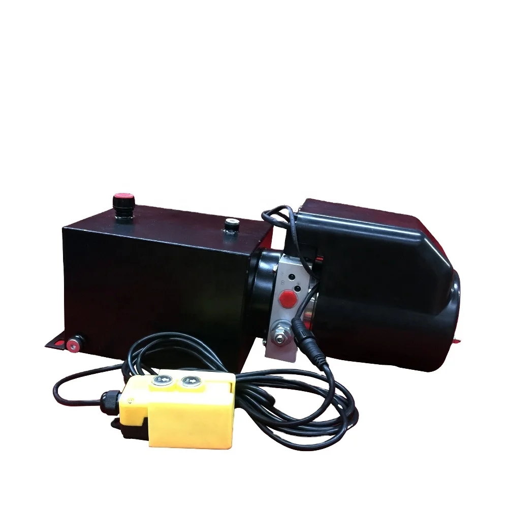 DD02C China Supply 12v dc 8L Portable Hydraulic Power Unit Packs Station