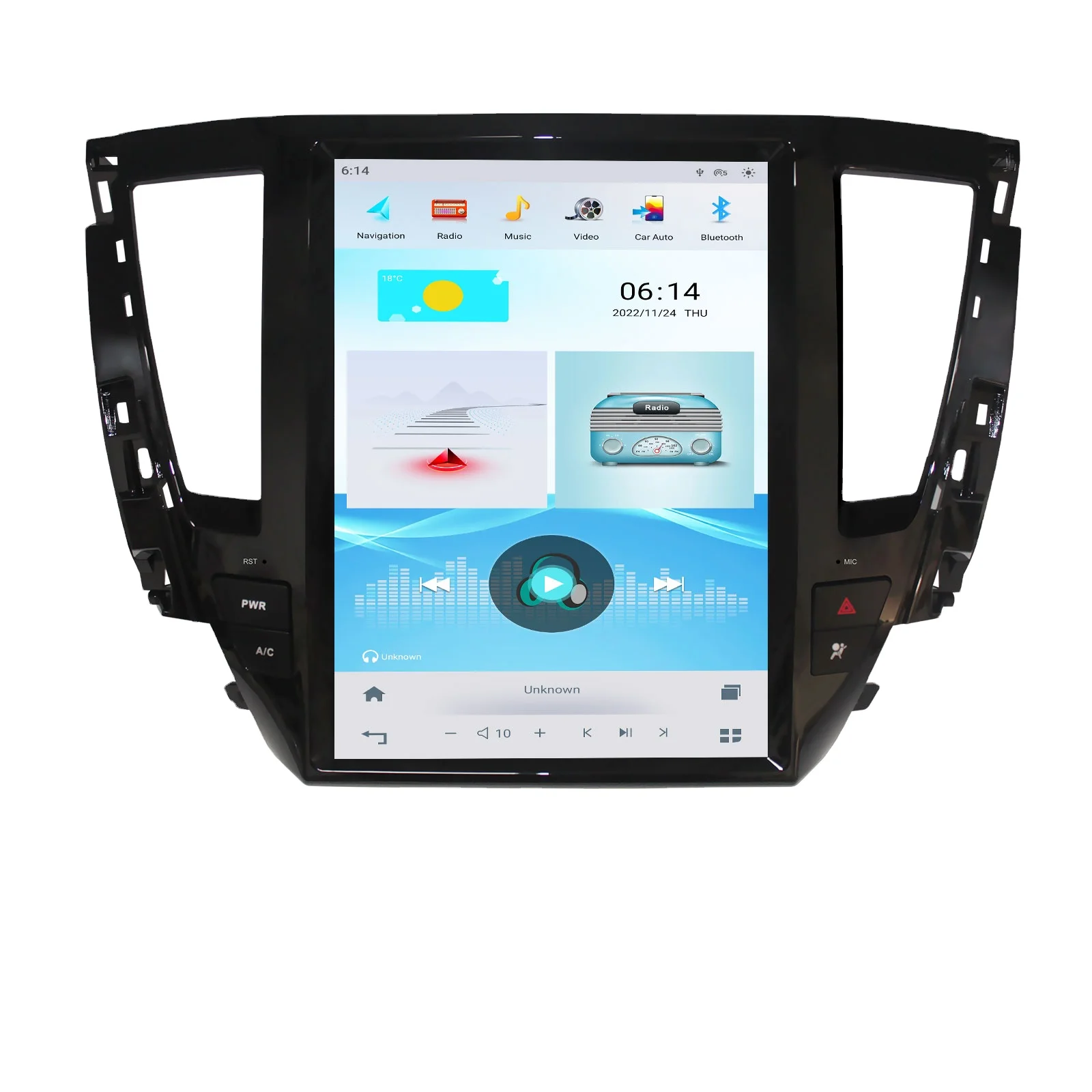Qualcomm Core Android 11 Автомобильный видео умный экран GPS навигация поддержка Bluetooth для MITSUBISHI PAJERO Sport/L200 2020