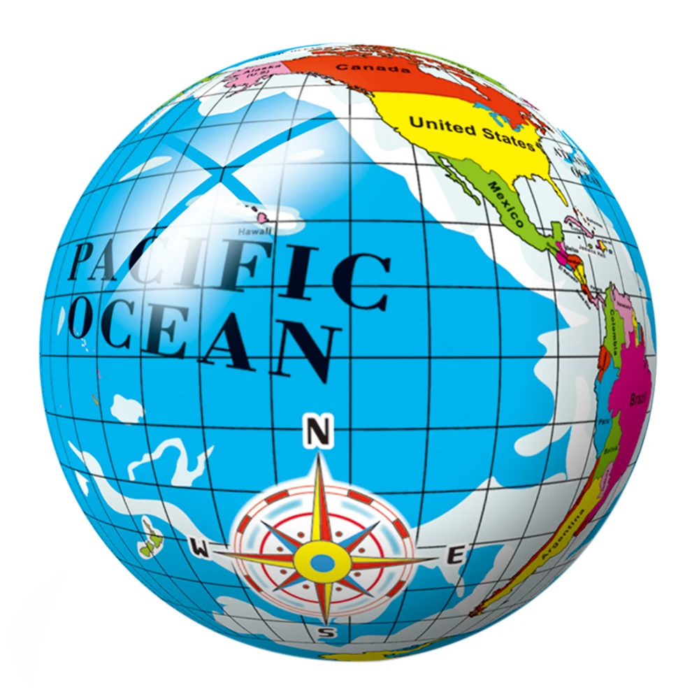 9inch Eco-friendly PVC Inflatable Full color printing the Earth beach ball