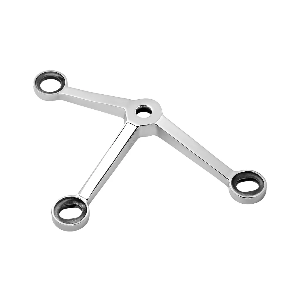 Route Glass Curtain Walls Spider System Stainless Steel 304 316 3 Arms glass spider fitting